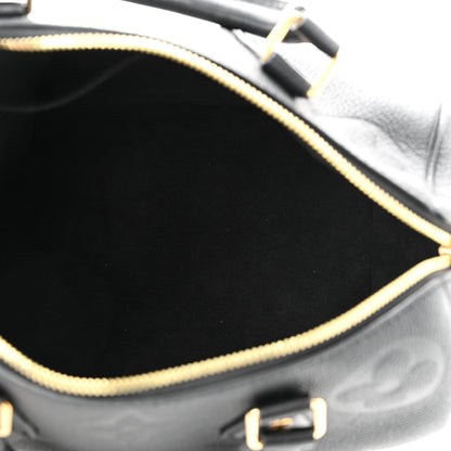 Louis Vuitton Empreinte Monogram Giant Speedy Bandouliere 25 Black 5 of 9