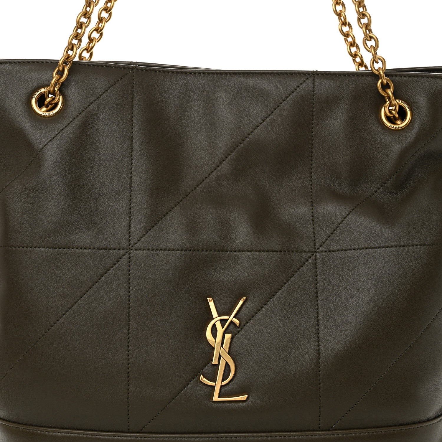 Saint Laurent Lambskin Medium Jamie Shopping Tote Light Musk 9 of 11