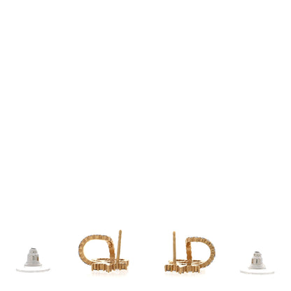 Christian Dior Crystal Clair D Lune Wrap Around Earrings Gold 3 of 4