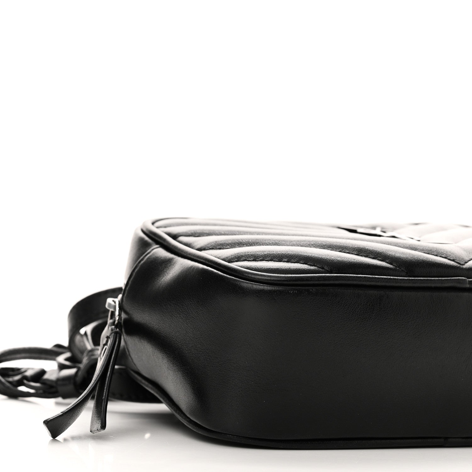 Saint Laurent Calfskin Matelasse Monogram Lou Belt Bag Black 8 of 9