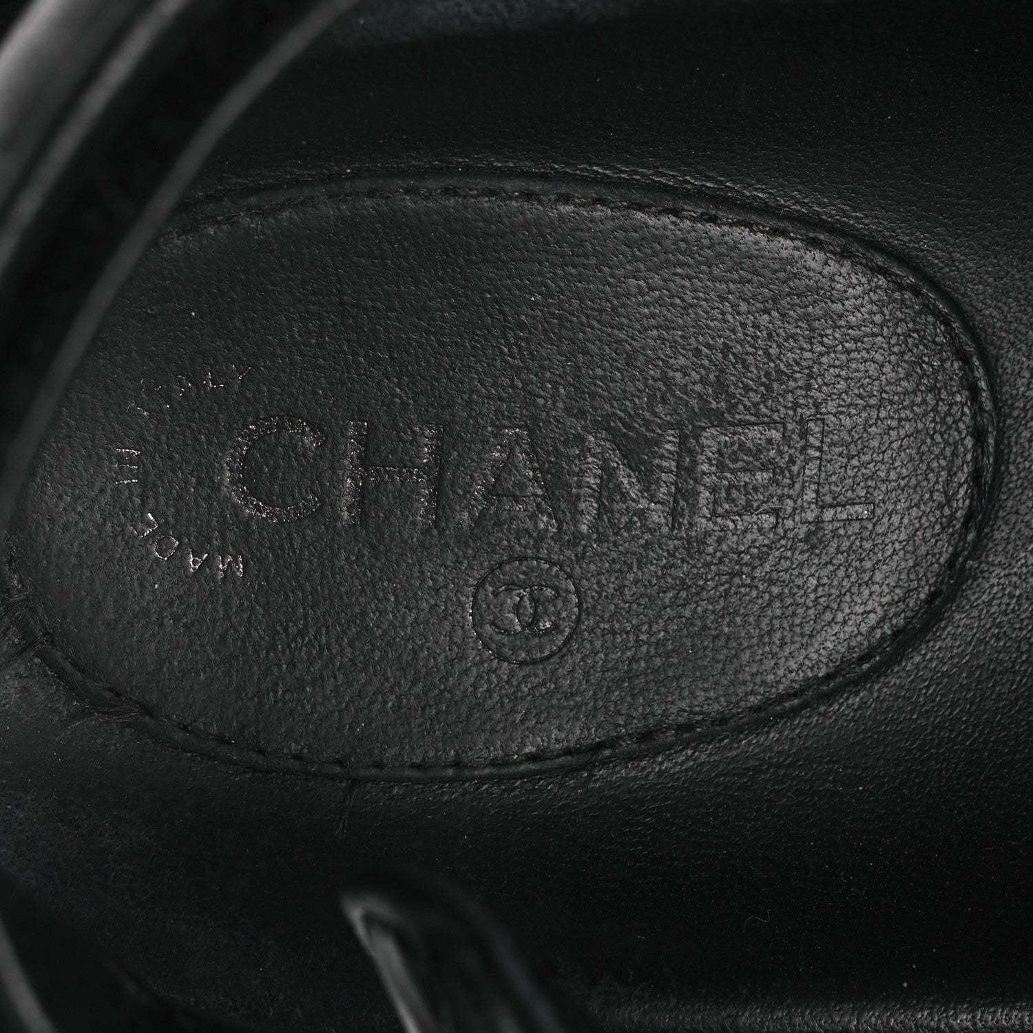 Chanel Lambskin Quilted Velcro Dad Sandals 38.5 So Black 9 of 15