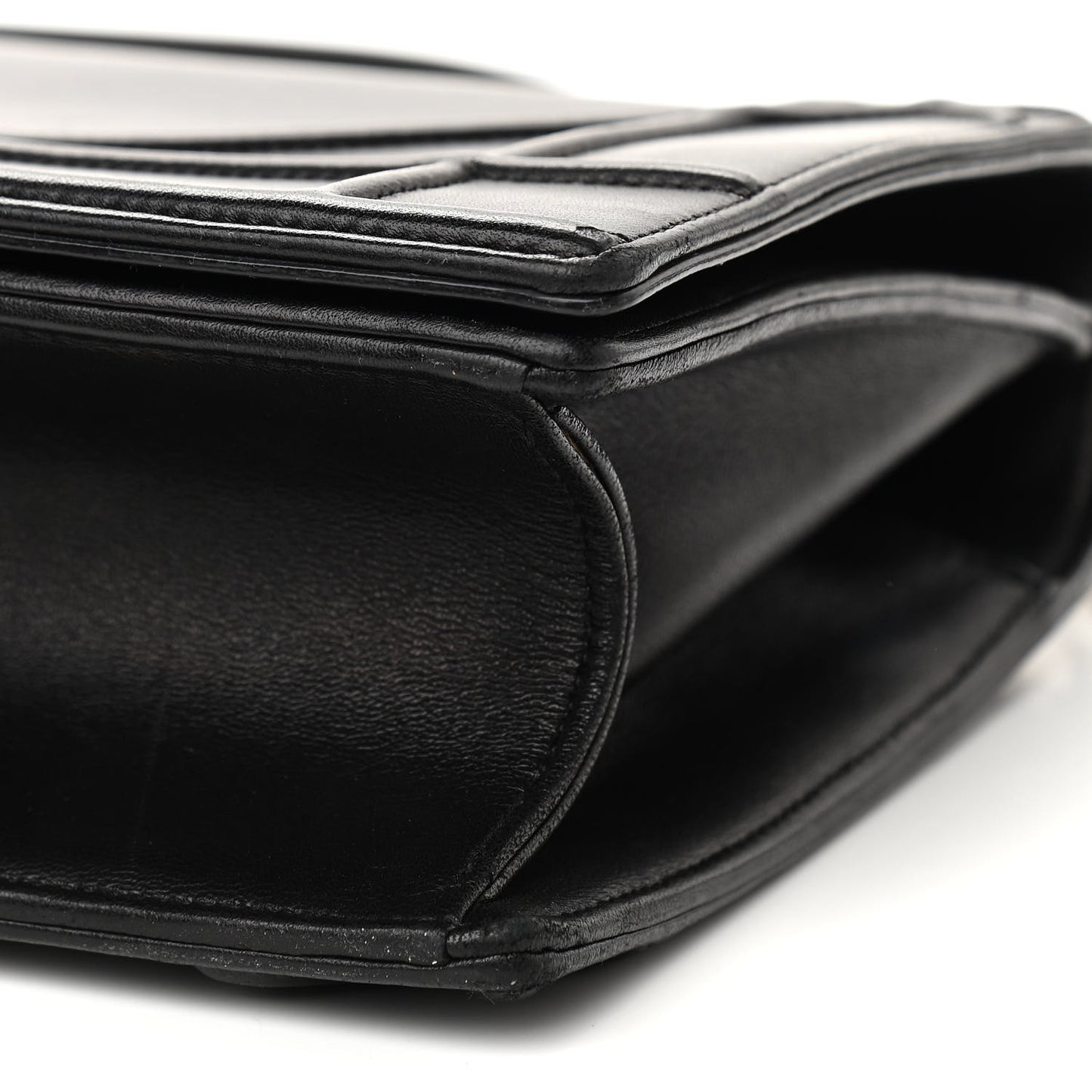 Lambskin Medium Diorama Flap Bag Black