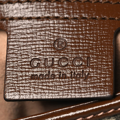 Gucci GG Supreme Monogram Azalea Calfskin Web Small Jackie 1961 Hobo Beige Ebony Brown Sugar 6 of 10
