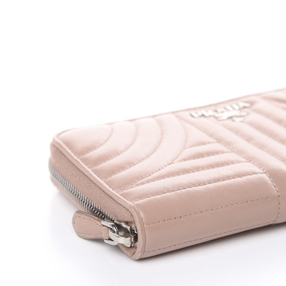 Prada Soft Calfskin Diagramme Zip Around Wallet Cipria 8 of 13