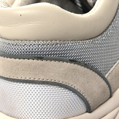 Chanel Mesh Suede Calfskin Grained Calfskin Womens CC Sneakers 38 Beige Grey Black 8 of 9