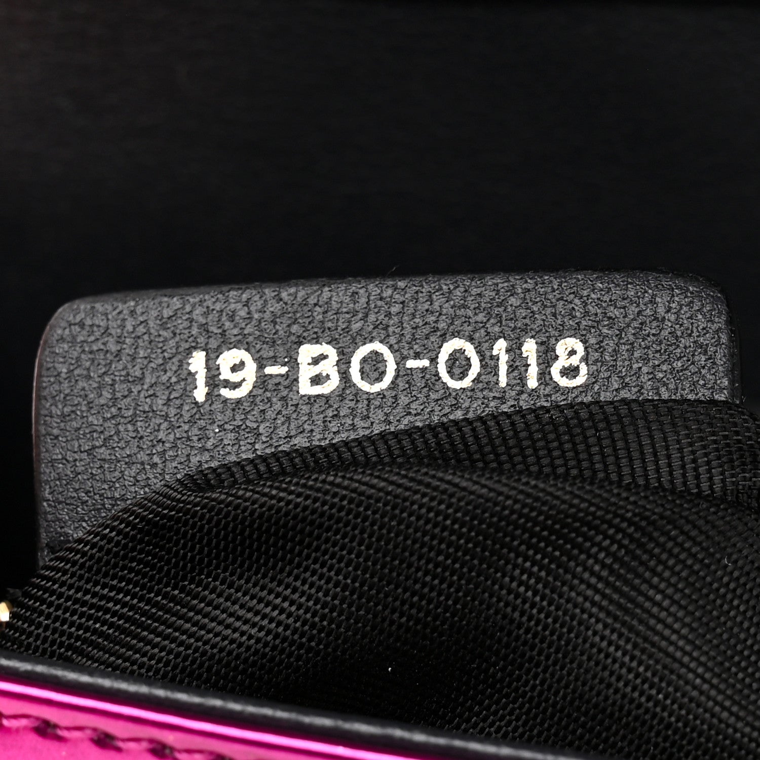 Christian Dior Metallic Patent Micro-Cannage Diorama Wallet on Chain Pouch Pink 7 of 12