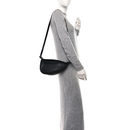 The Row Grained Calfskin Small Slouchy Banana Bag Black 2 of 10