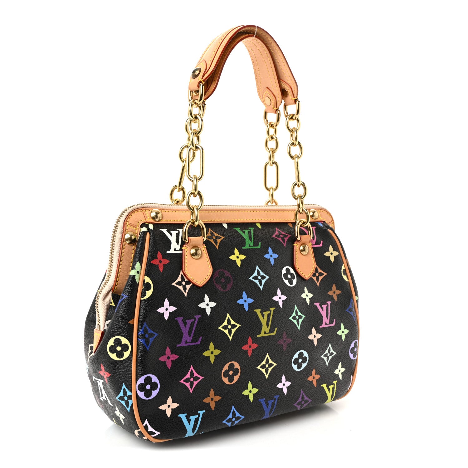 Louis Vuitton Monogram Multicolor Gracie MM Black 2 of 10