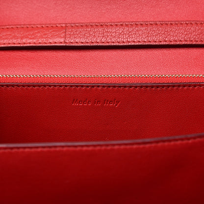 Celine Goatskin Medium Classic Box Flap Bag Carmin 6 of 14