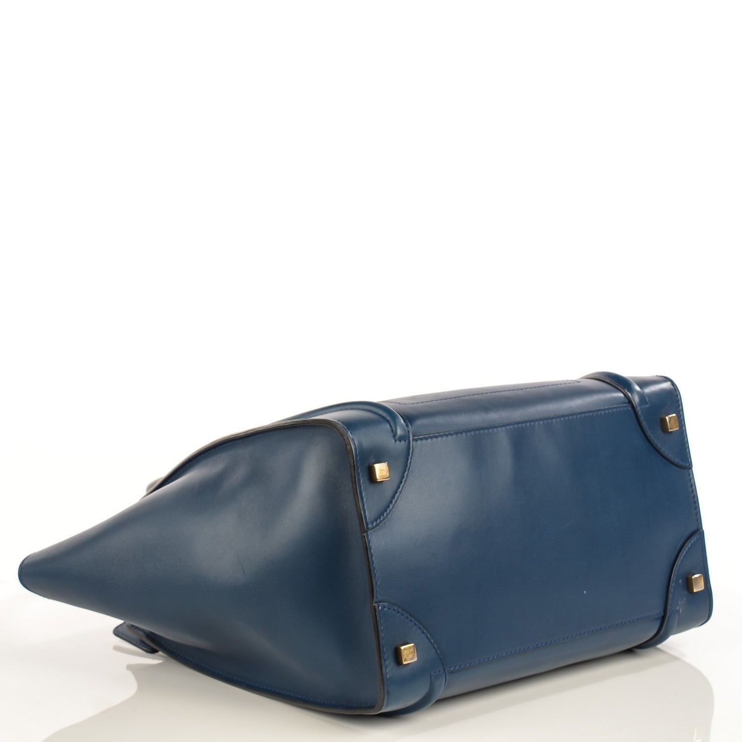 Celine Smooth Calfskin Mini Luggage Ocean Blue 4 of 8