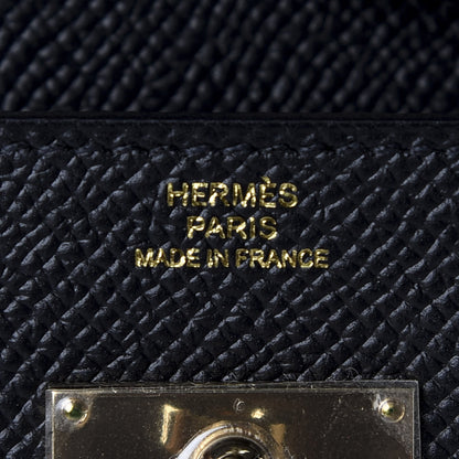 Hermes Epsom Kelly Longue Wallet Black 6 of 7