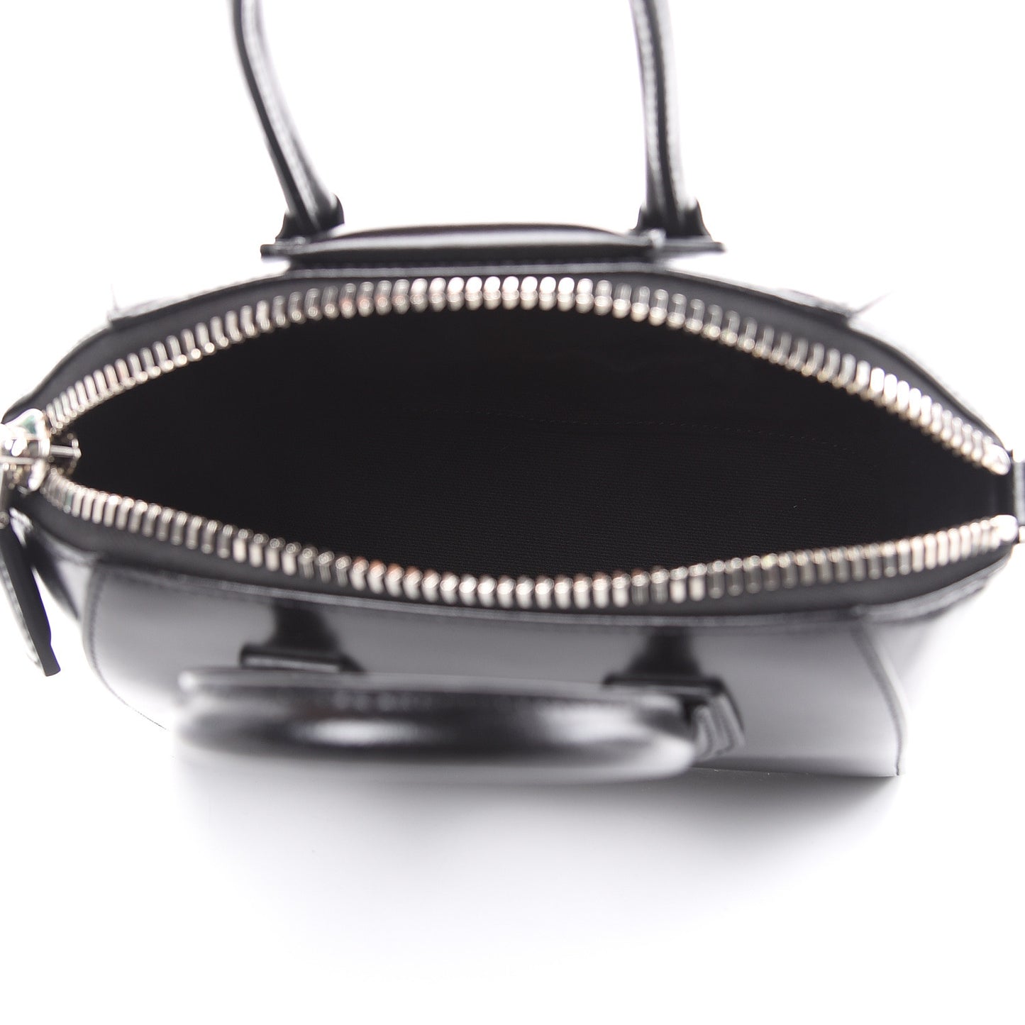 Shiny Lord Calfskin Mini Antigona Black