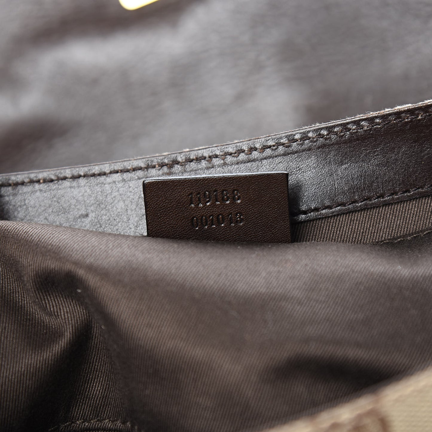 Monogram Studded Large Horsebit Clutch Dark Brown