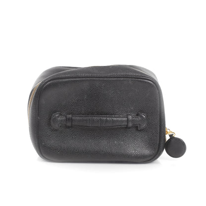 Chanel Caviar Cosmetic Case Black 1 of 9
