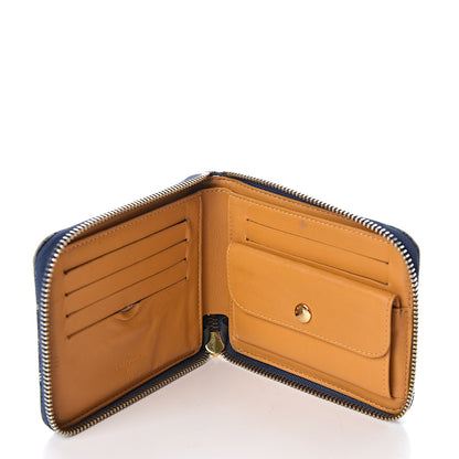 Louis Vuitton Denim Zip Compact Wallet Blue 5 of 9