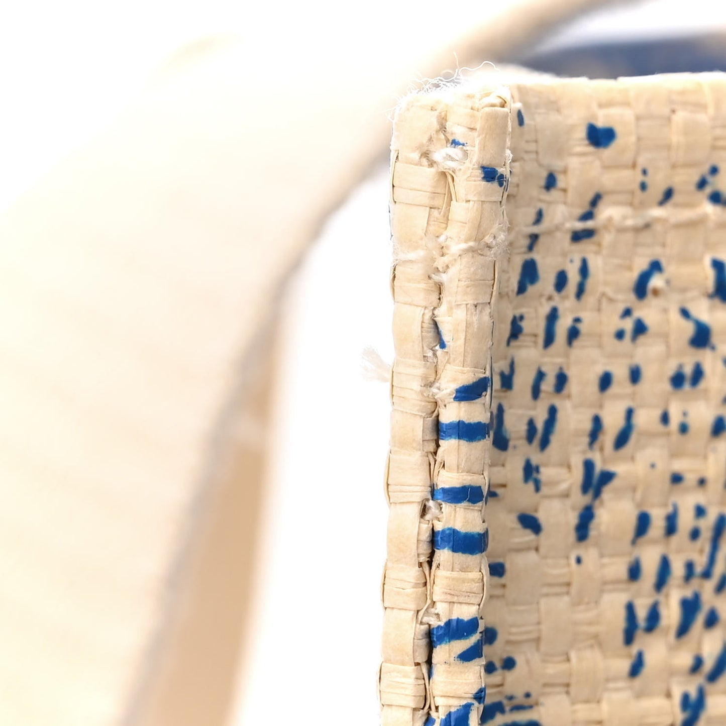 Straw Dioriviera Tote Blue