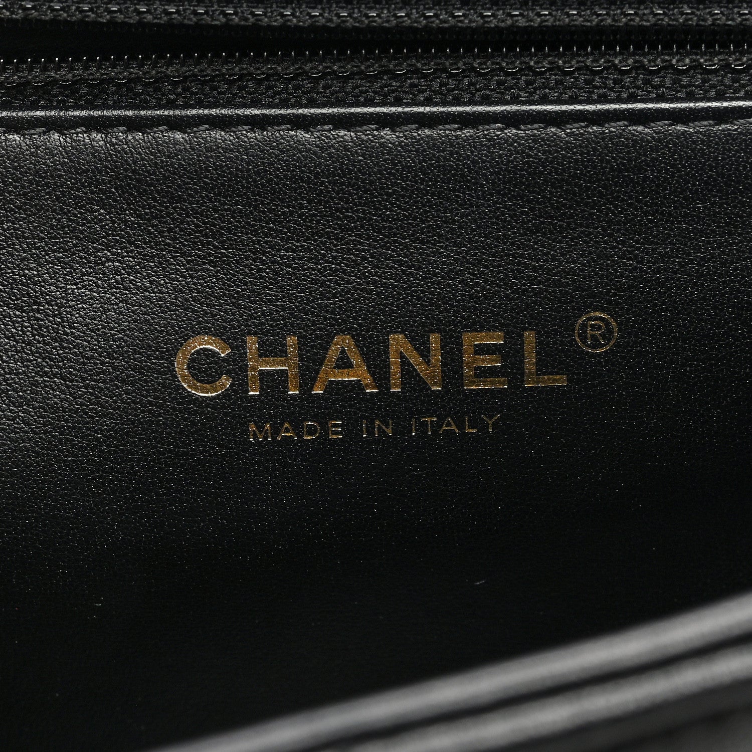 Chanel Lambskin Quilted Chaine Lettre Square Flap Black 6 of 10