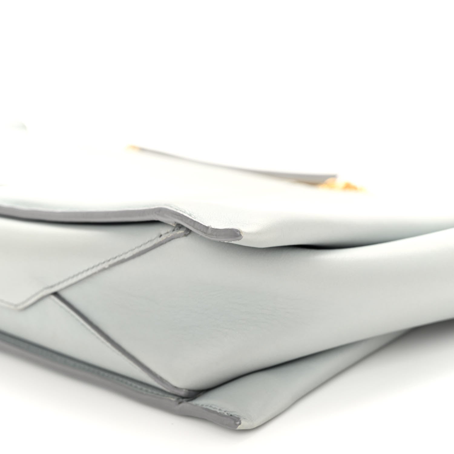 Celine Smooth Calfskin Tri-Fold Clutch on Chain Cloud 10 of 11