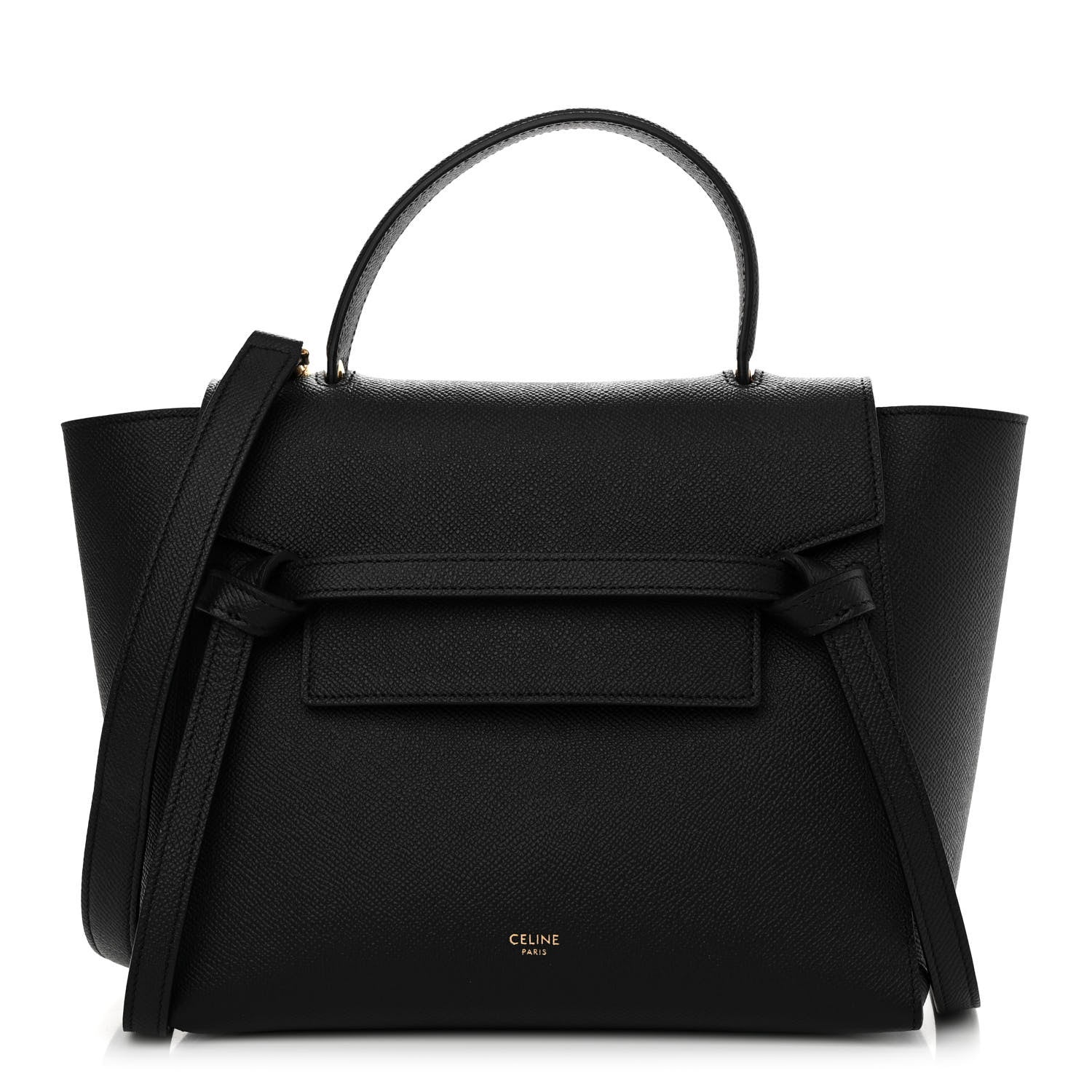 Celine Grained Calfskin Micro Belt Bag Black 1 of 11