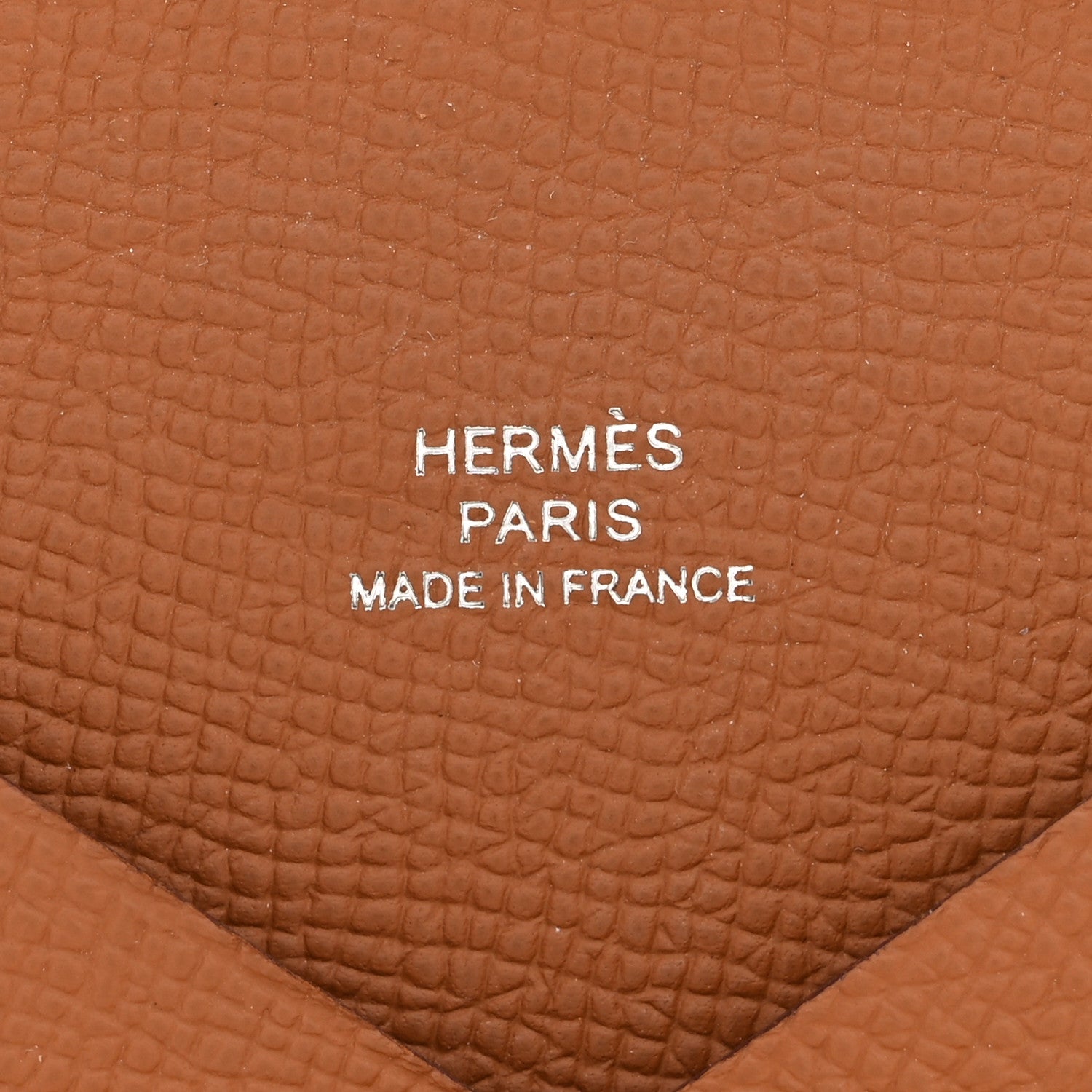 Hermes Epsom Calvi Card Case Gold 6 of 8