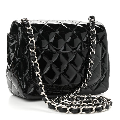 Chanel Patent Calfskin Quilted Mini Square Flap Black 3 of 10