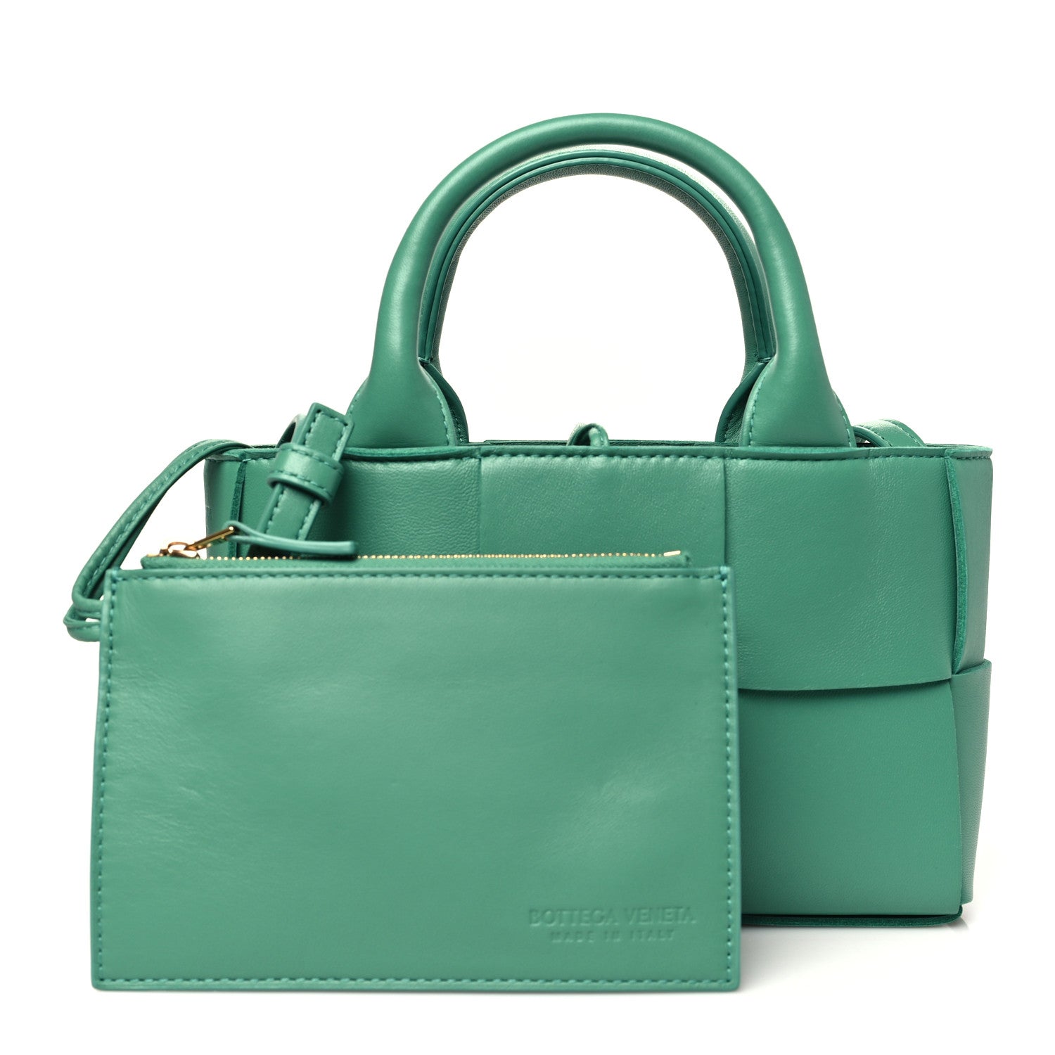 Bottega Veneta Nappa Maxi Intrecciato Mini Arco Tote Celadon 3 of 9
