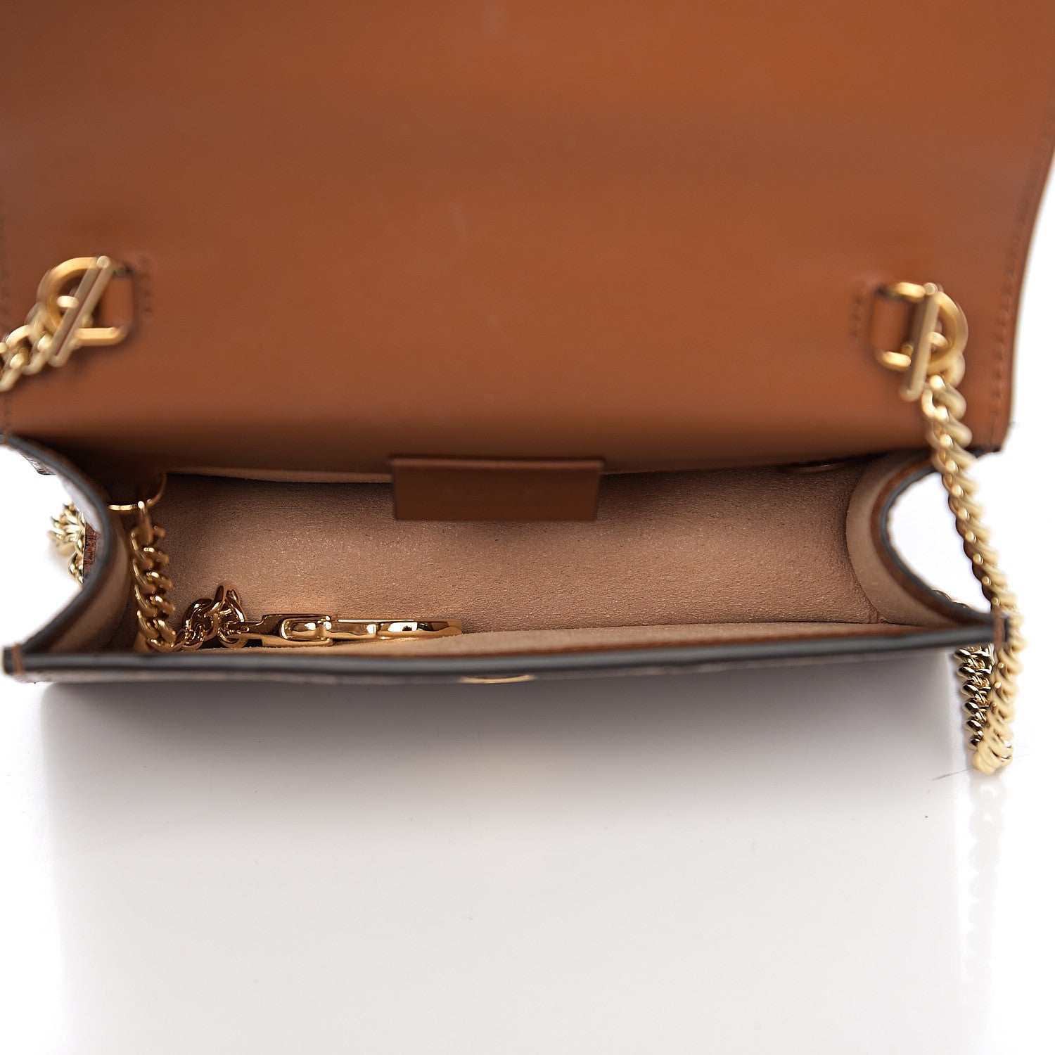 Gucci Elaphe Web Floral Embroidered Super Mini Sylvie Chain Shoulder Bag Cuir Multicolor 4 of 11