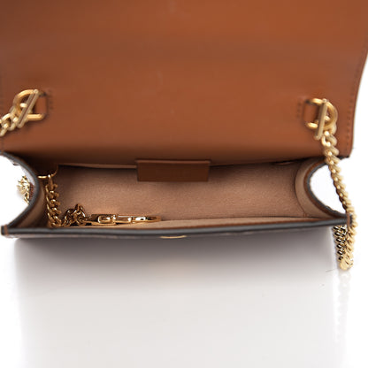 Gucci Elaphe Web Floral Embroidered Super Mini Sylvie Chain Shoulder Bag Cuir Multicolor 4 of 11