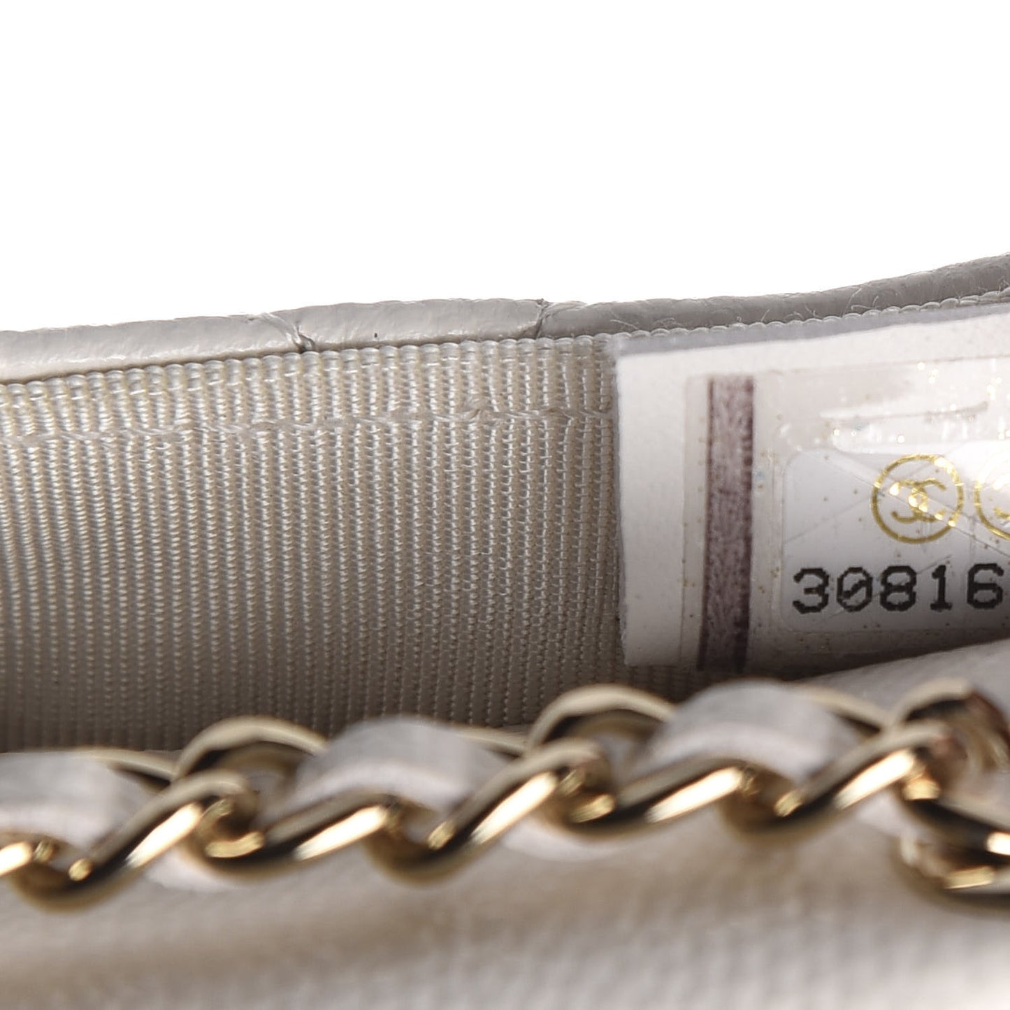 Caviar Quilted Belt Bag White