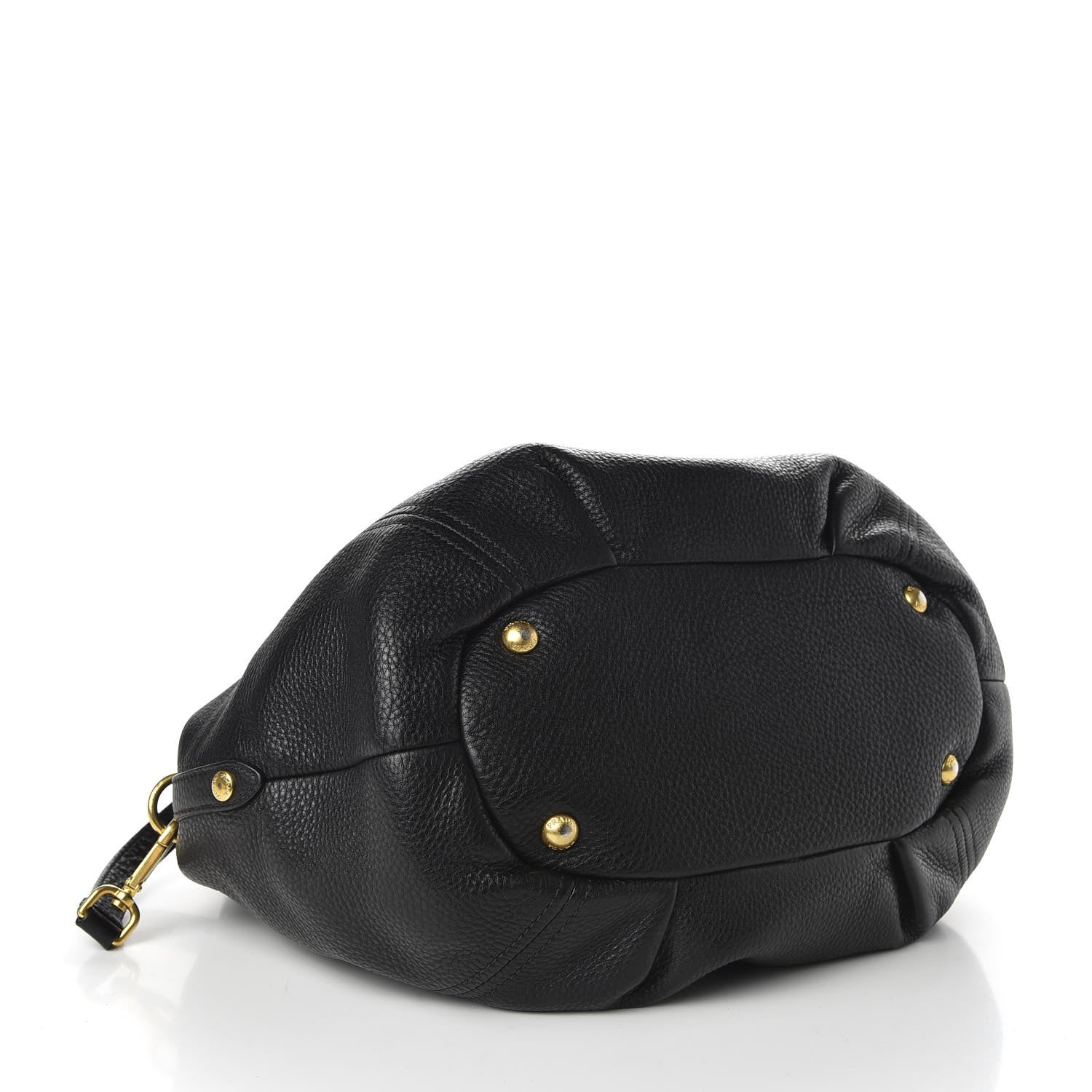 Prada Vitello Daino Shoulder Bag Black 4 of 9