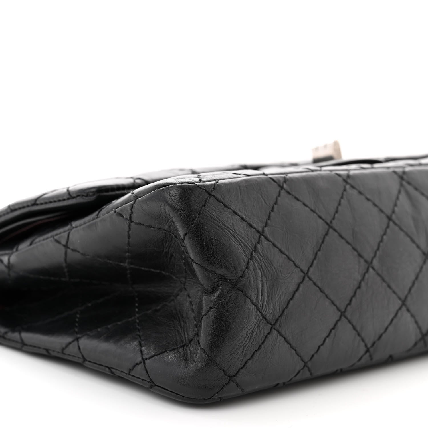Chanel Aged Calfskin Quilted 2.55 Reissue 225 Flap Black 9 of 11