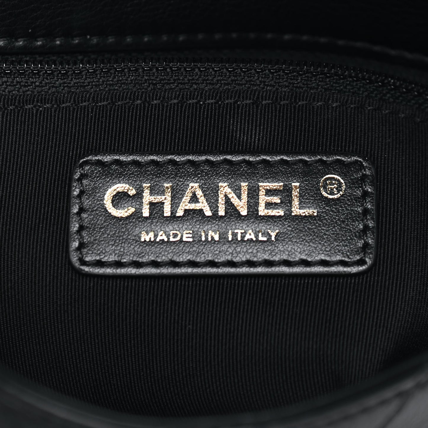 Calfskin Stitched Coco Curve Waist Bag Black
