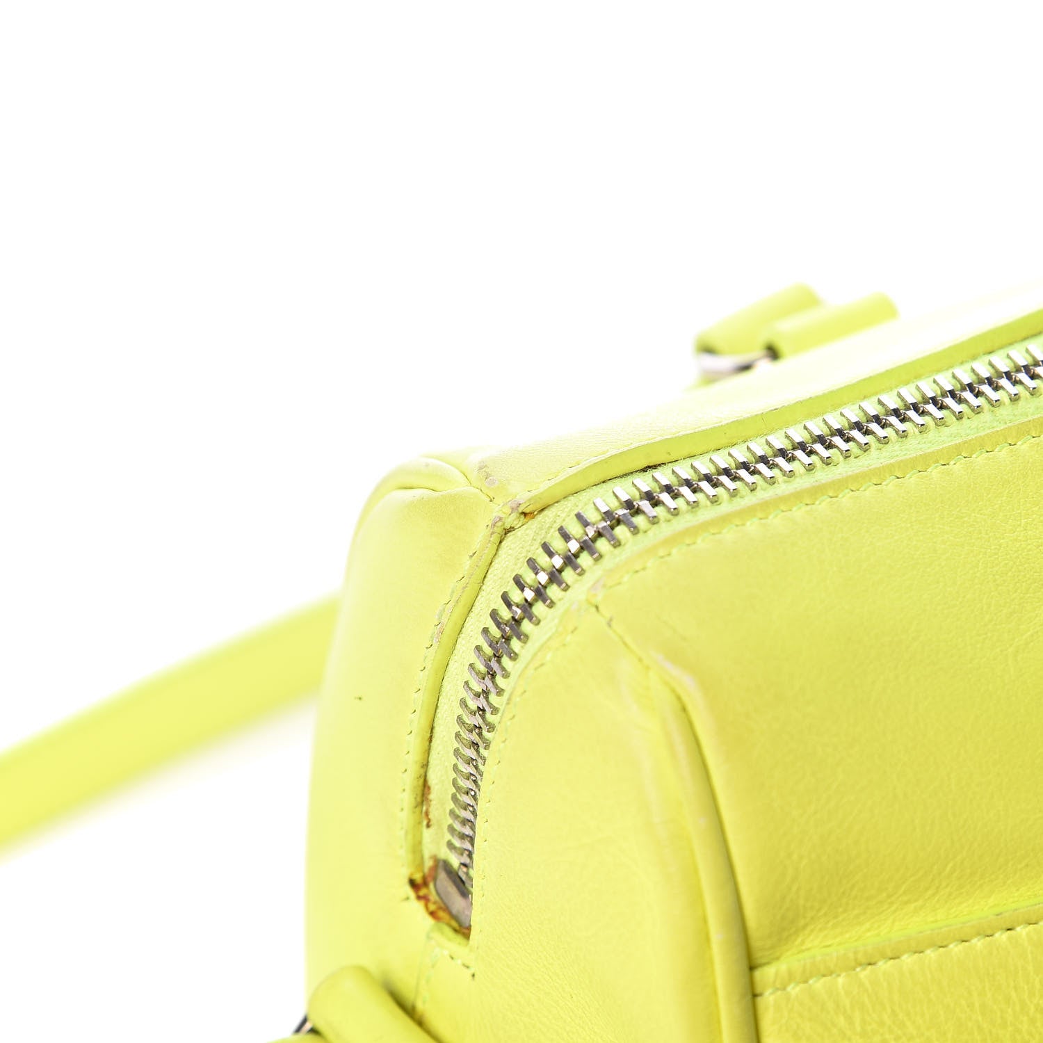 Saint Laurent Calfskin Classic Baby Duffle Neon Yellow 8 of 13
