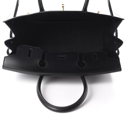 Hermes Veau Monsieur Birkin Sellier 30 Black 5 of 11