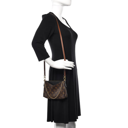 Louis Vuitton Monogram Pallas Clutch Black 2 of 10