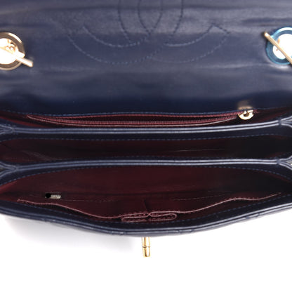 Chanel Lambskin Quilted Small Trendy CC Flap Dual Handle Bag Navy 6 of 9
