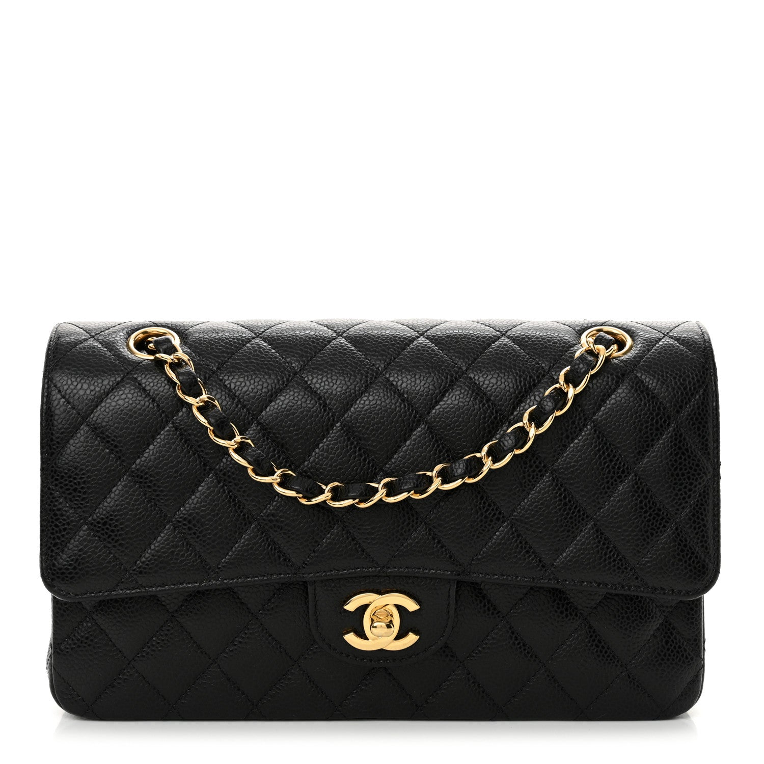 Chanel Caviar Quilted Medium Double Flap Black 1 of 11