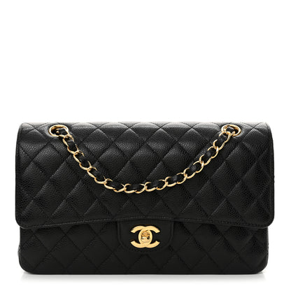 Chanel Caviar Quilted Medium Double Flap Black 1 of 11