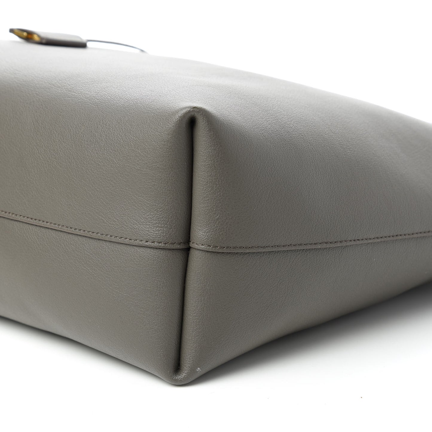 Calfskin Large Shopping Tote Pebble