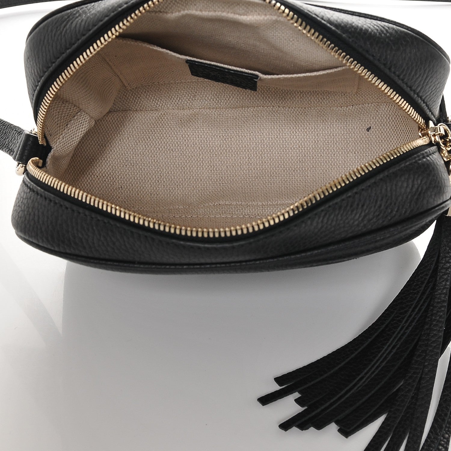 Gucci Pebbled Calfskin Small Soho Disco Bag Black 5 of 6
