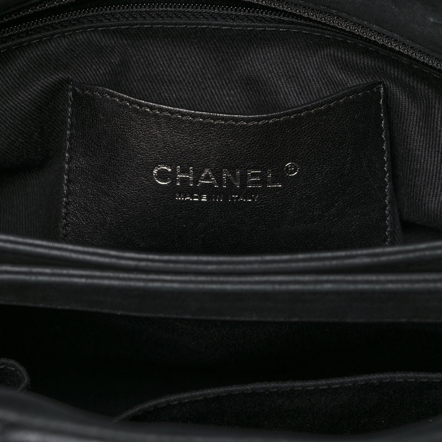 Chanel Iridescent Calfskin Large Just Mademoiselle Bowling Bag Black 5 of 10