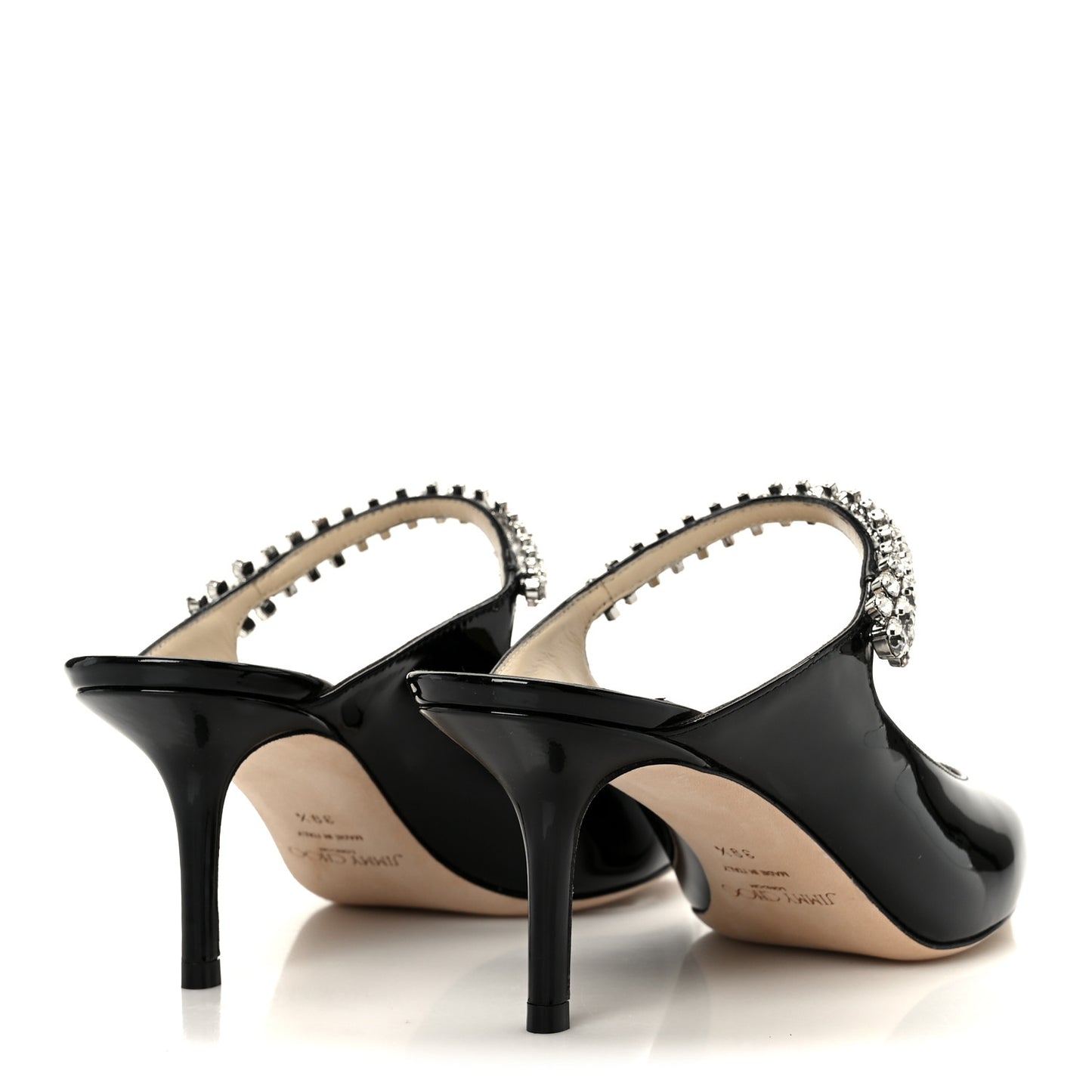 Patent Crystal Bing 65 Pumps 39.5 Black