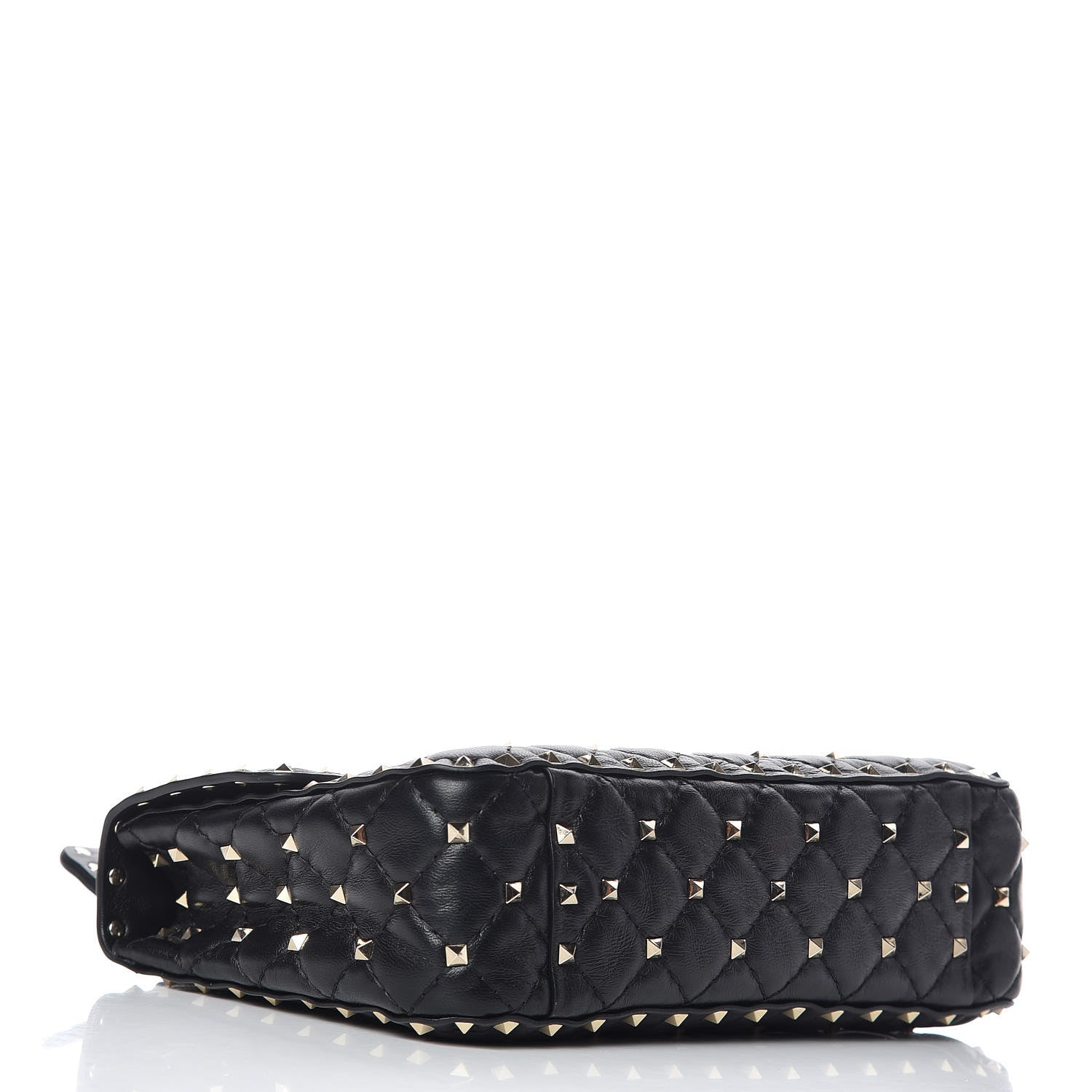 Valentino Garavani Lambskin Medium Rockstud Spike Shoulder Bag Black 4 of 13