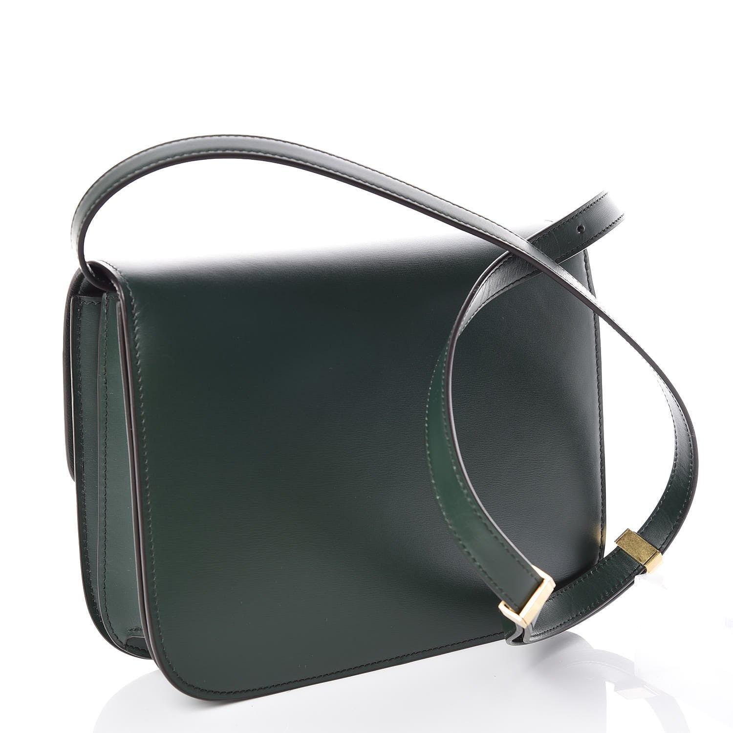 Celine Box Calfskin Medium Classic Box Flap Bag Dark Green 3 of 11