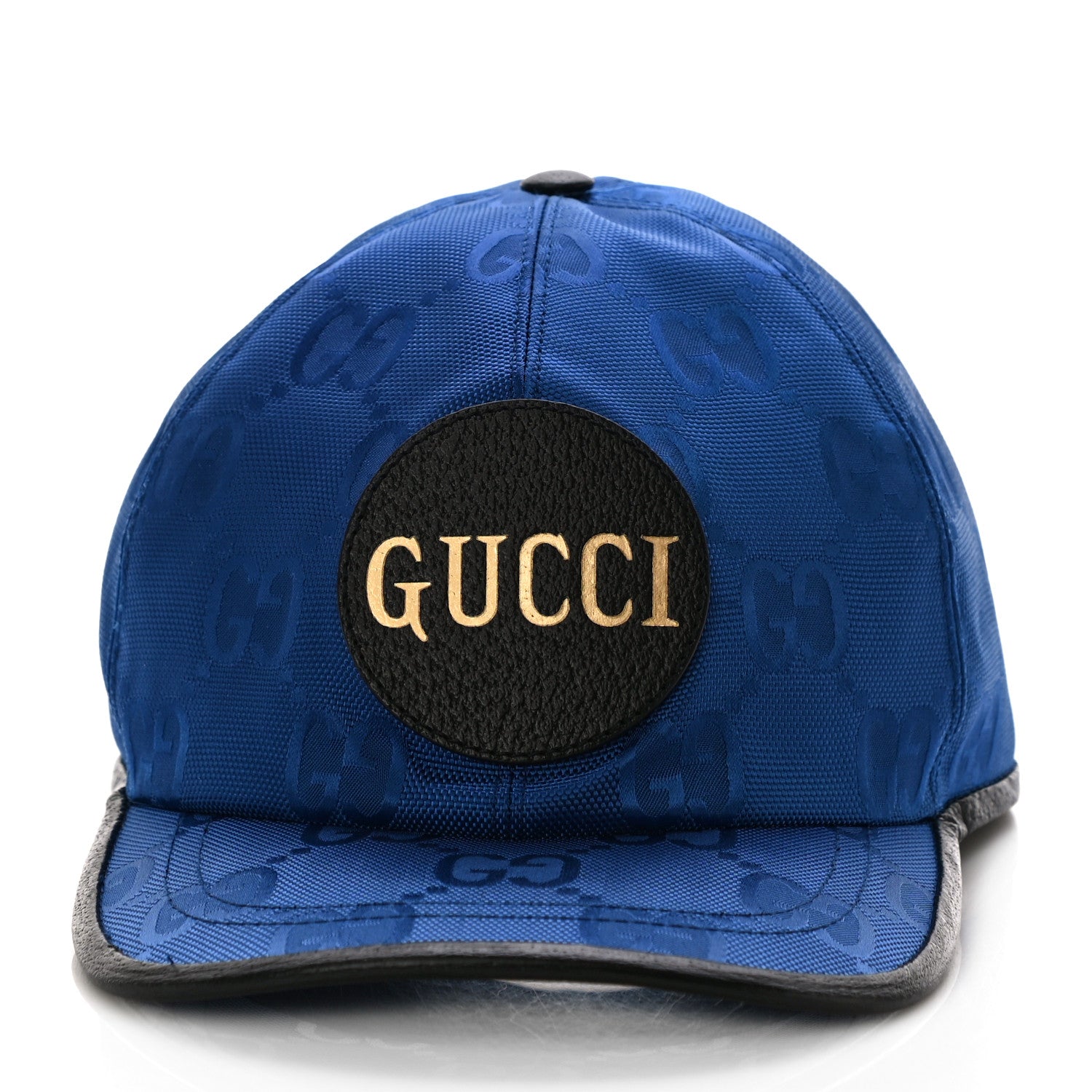Gucci Econyl Nylon Monogram Off The Grid Baseball Hat XL Orient Blue Black 2 of 7