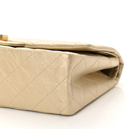 Chanel Metallic Aged Calfskin Quilted 2.55 Reissue 226 Flap Pale Gold 10 of 10