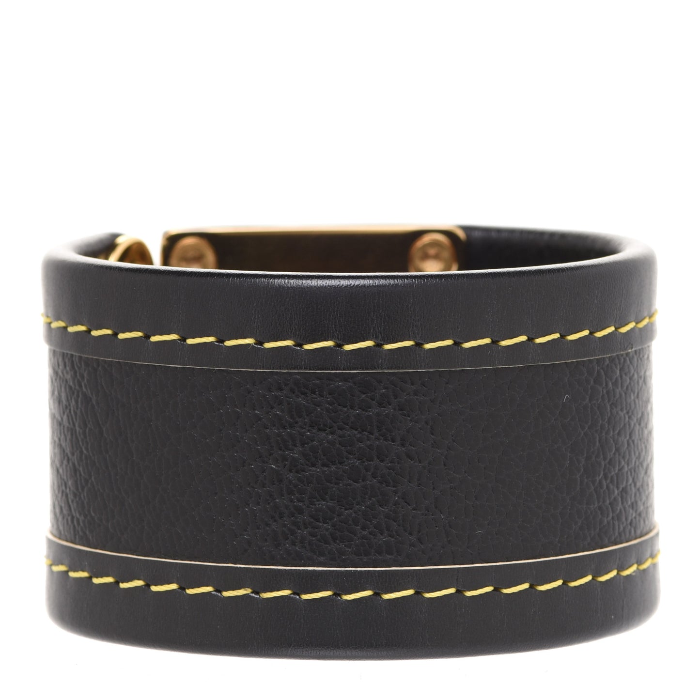 Chevre Suhali Lock Bracelet Black