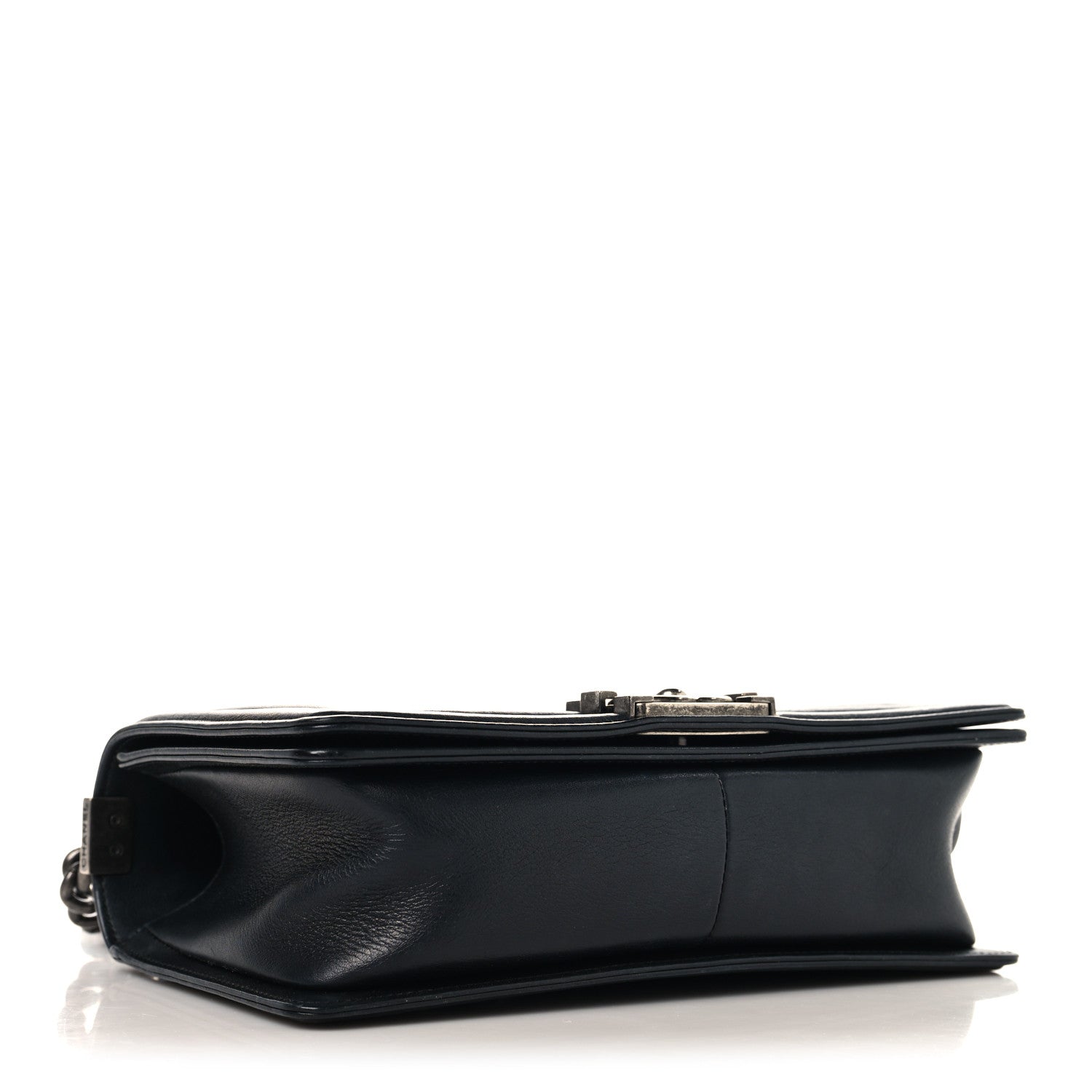 Chanel Lambskin Chevron Quilted Medium Boy Flap Black 4 of 11