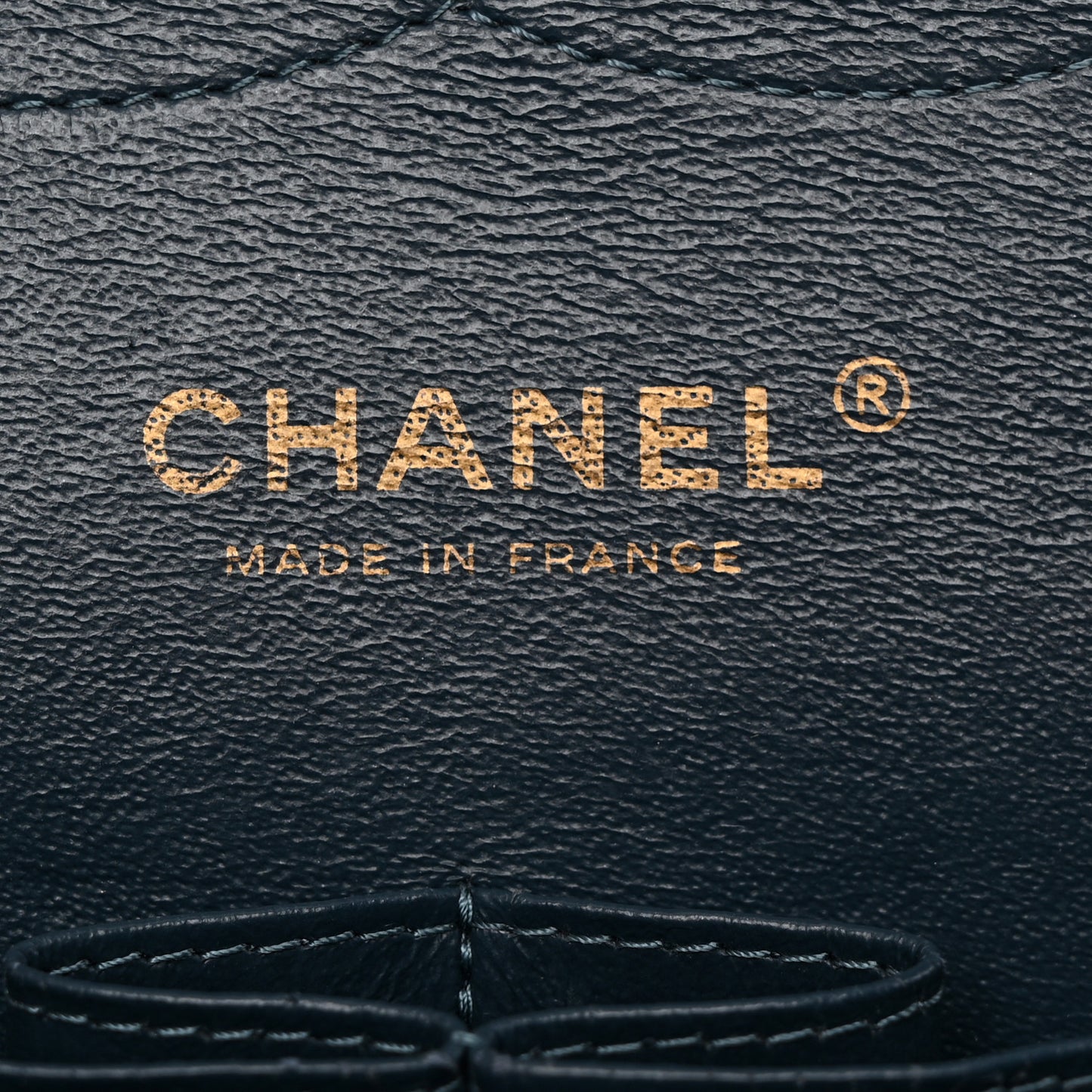 Metallic Caviar Quilted Jumbo Double Flap Dark Blue