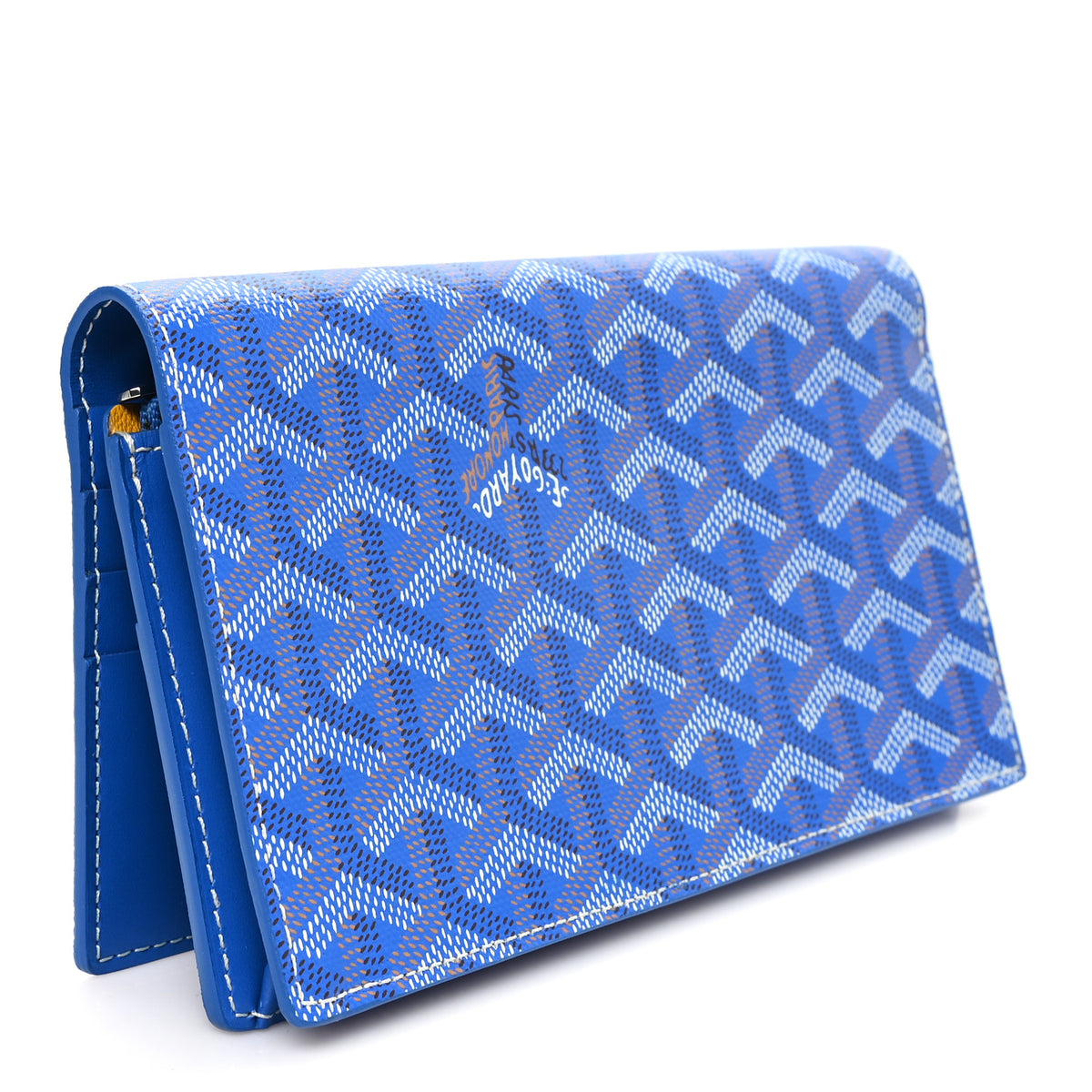 Goyard Goyardine Richelieu Wallet Sky Blue 3 of 7